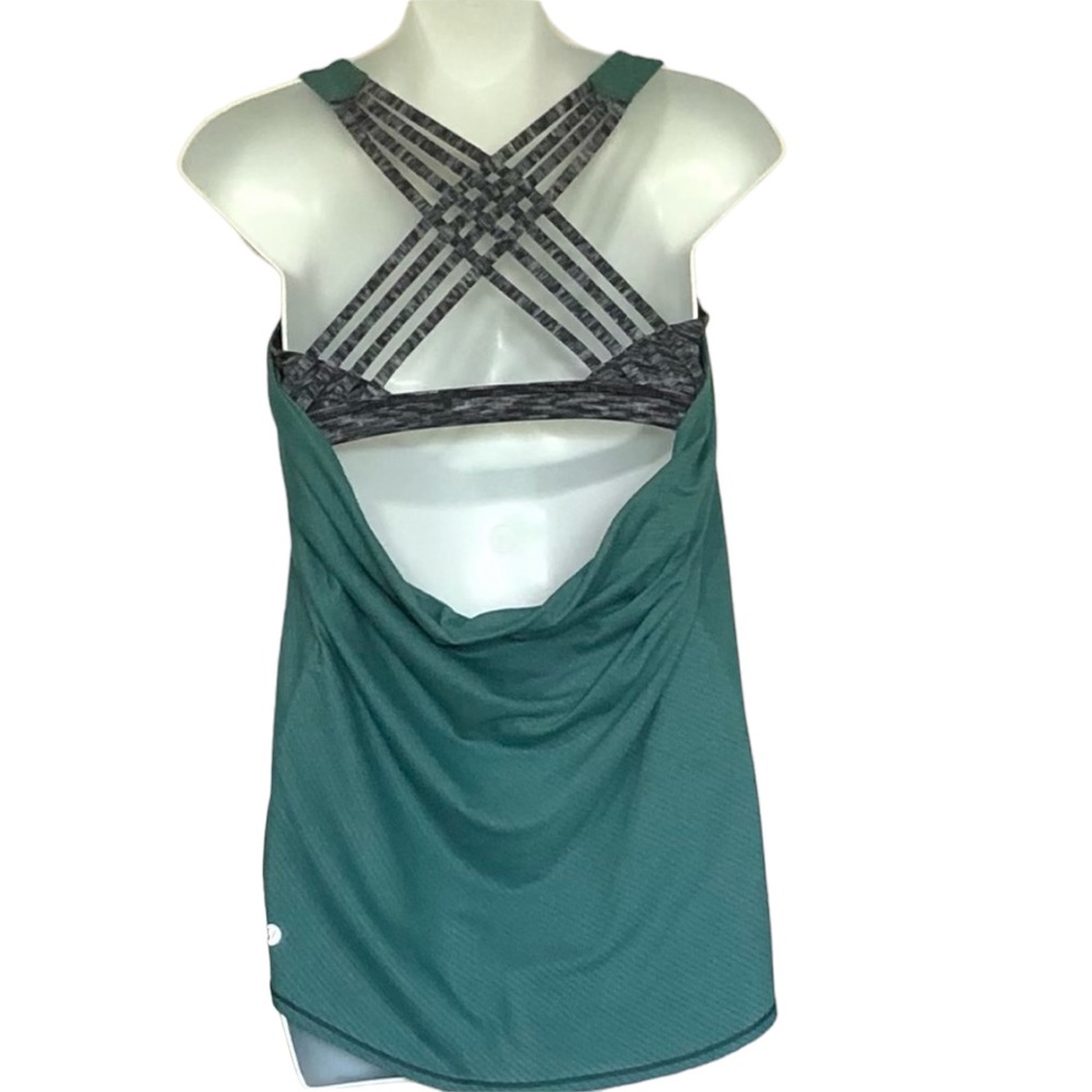 lululemon athletica Teal Green Strappy Back Tank